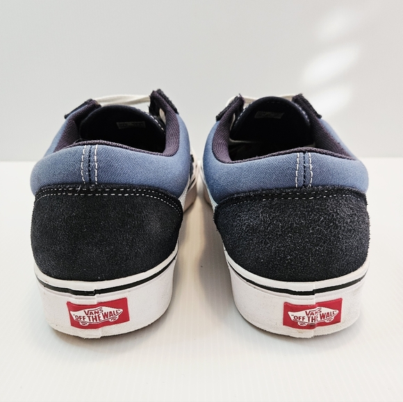 Vans Off The Wall Unisex Sz 11.5 M/13 W Shoes Black/Blue/White Skate Sneakers - Picture 6 of 10